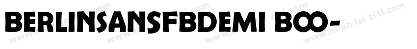 BerlinSansFBDemi Bo字体转换